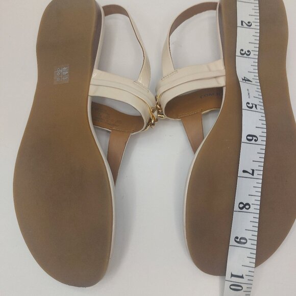 COACH Catherine Patent Leather Sandals Women's Size 7.5B - Picture 8 of 10